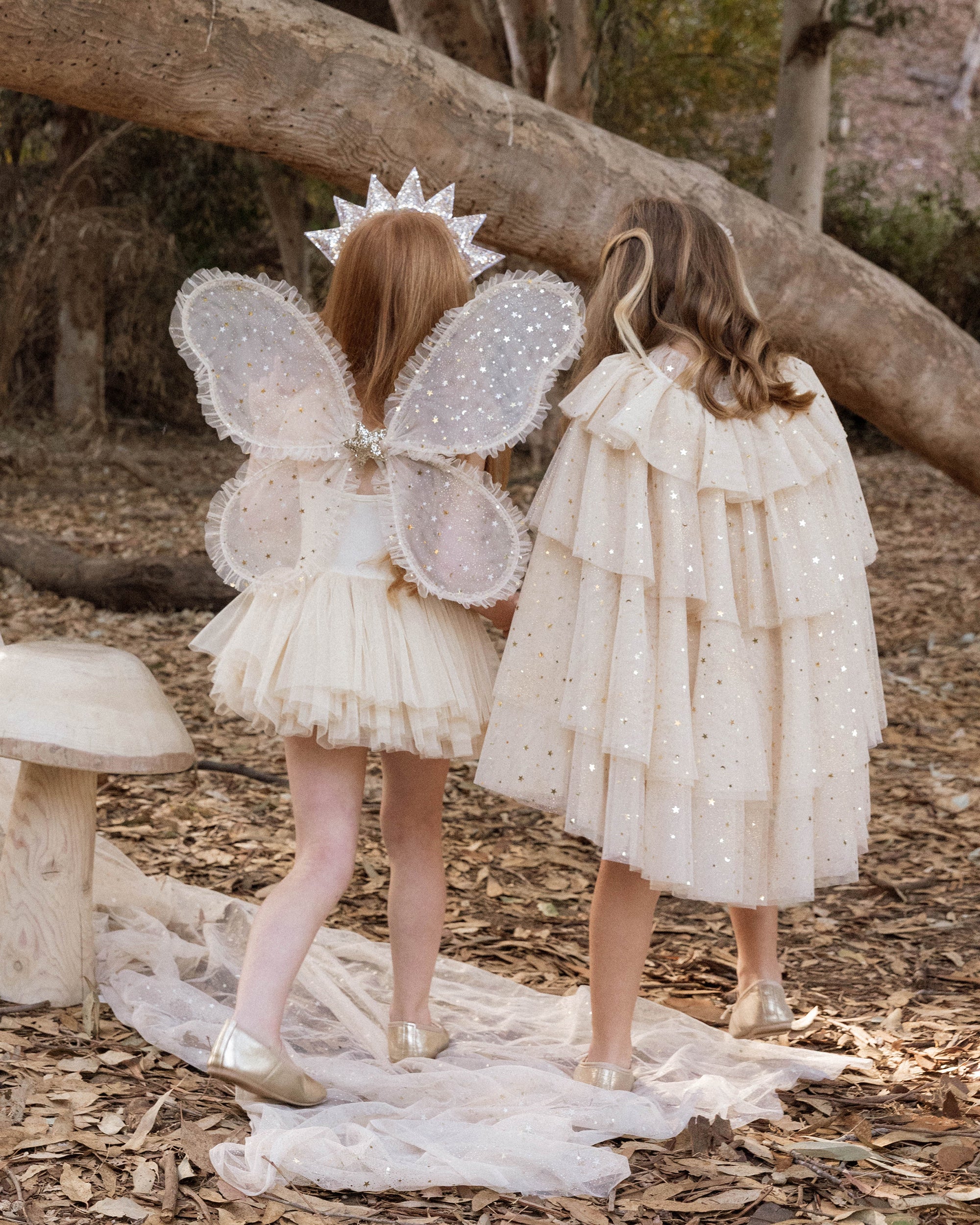 Tulle Cape | Champagne Stars