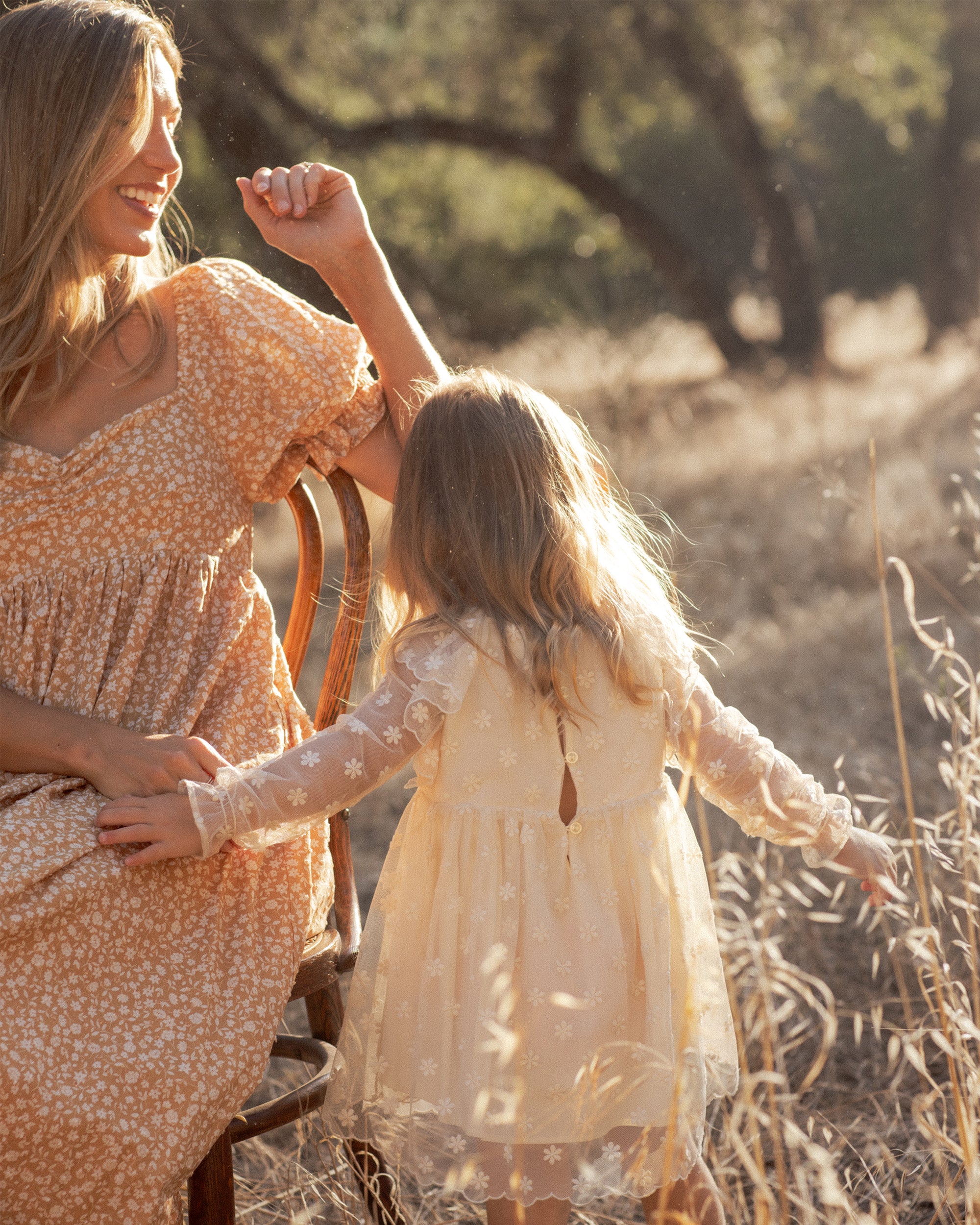 Celine Dress | Embroidered Daisy
