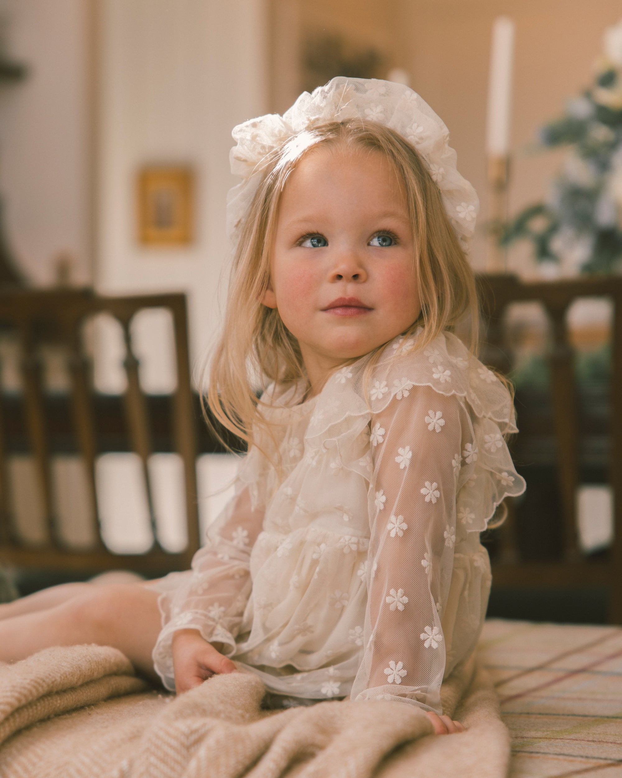 Celine Dress | Embroidered Daisy