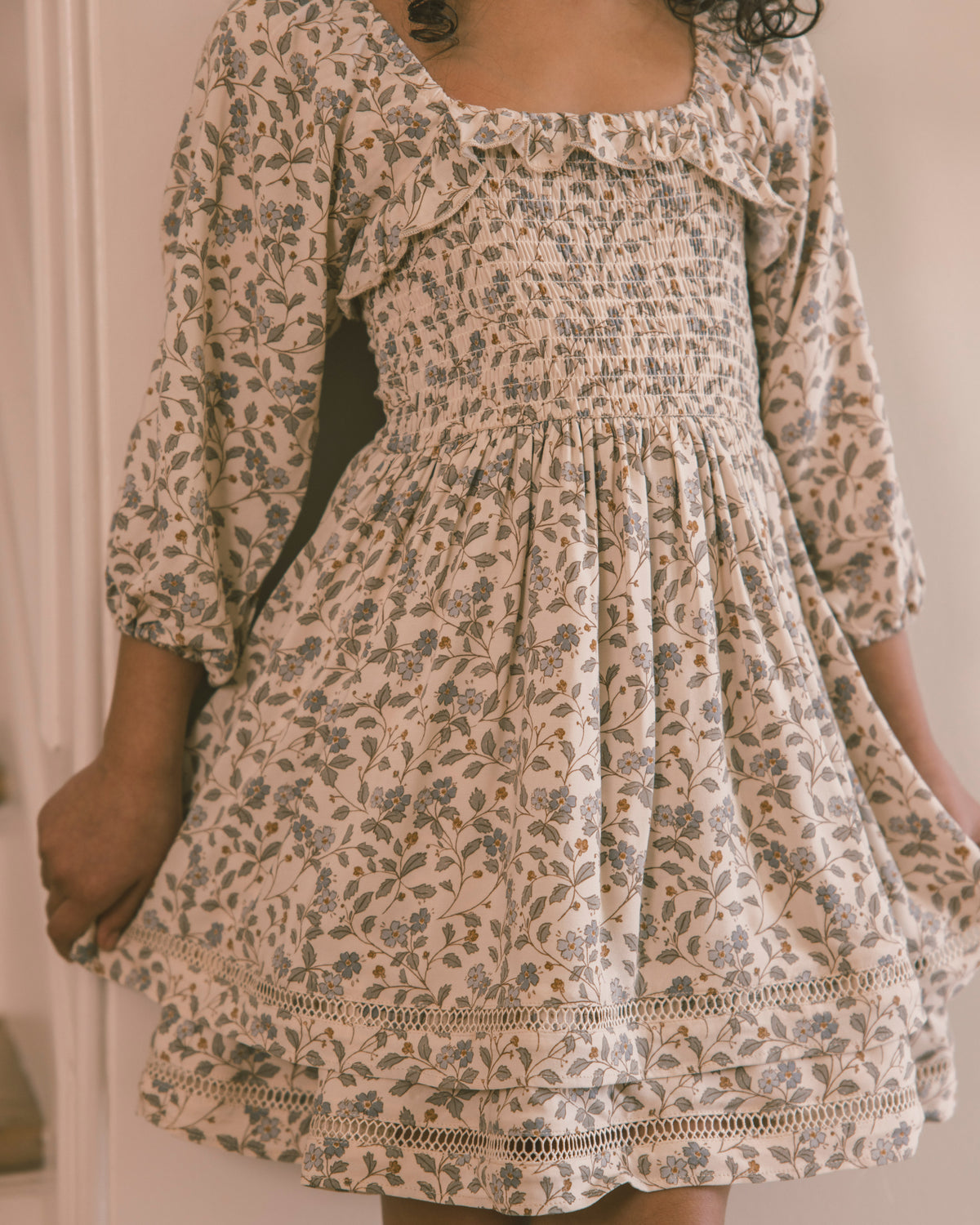 Elodie Dress | Blue Garden