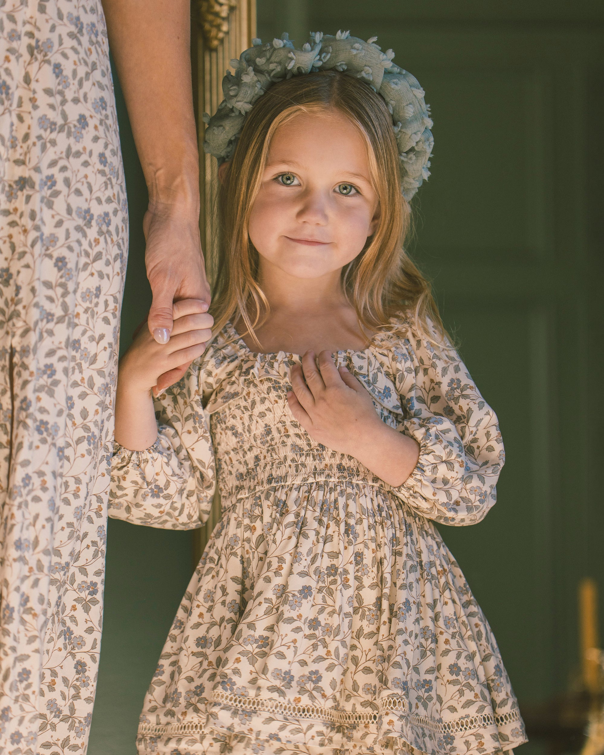 Elodie Dress | Blue Garden