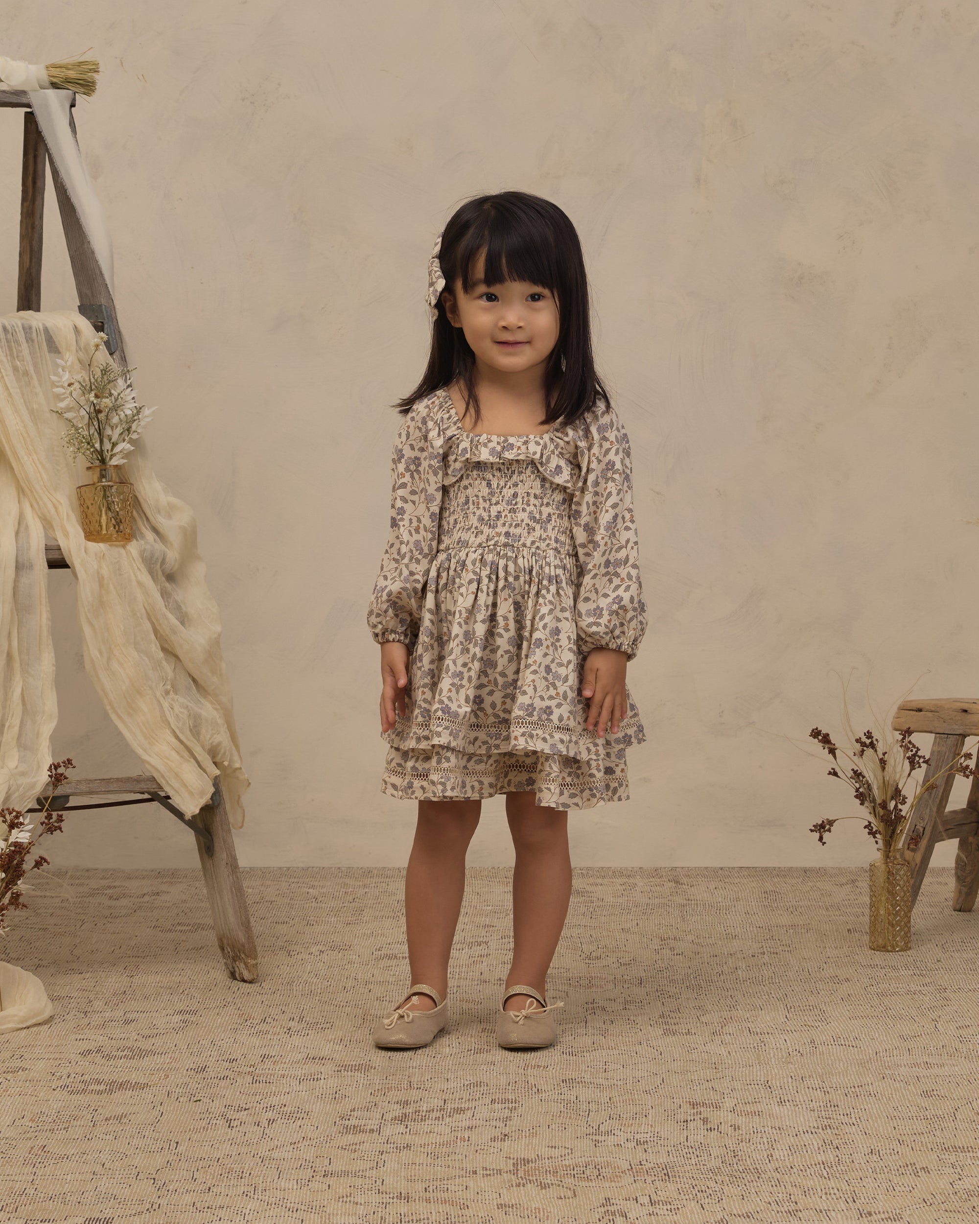 Elodie Dress | Blue Garden