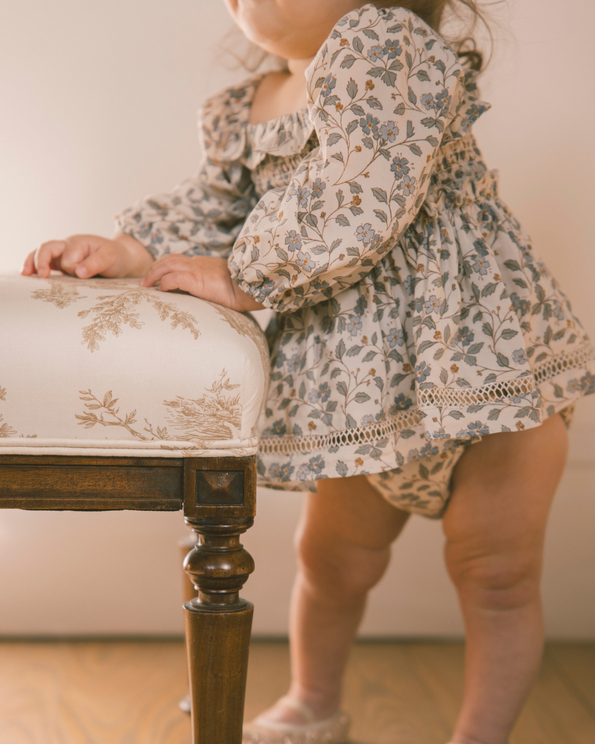 Elodie Romper | Blue Garden