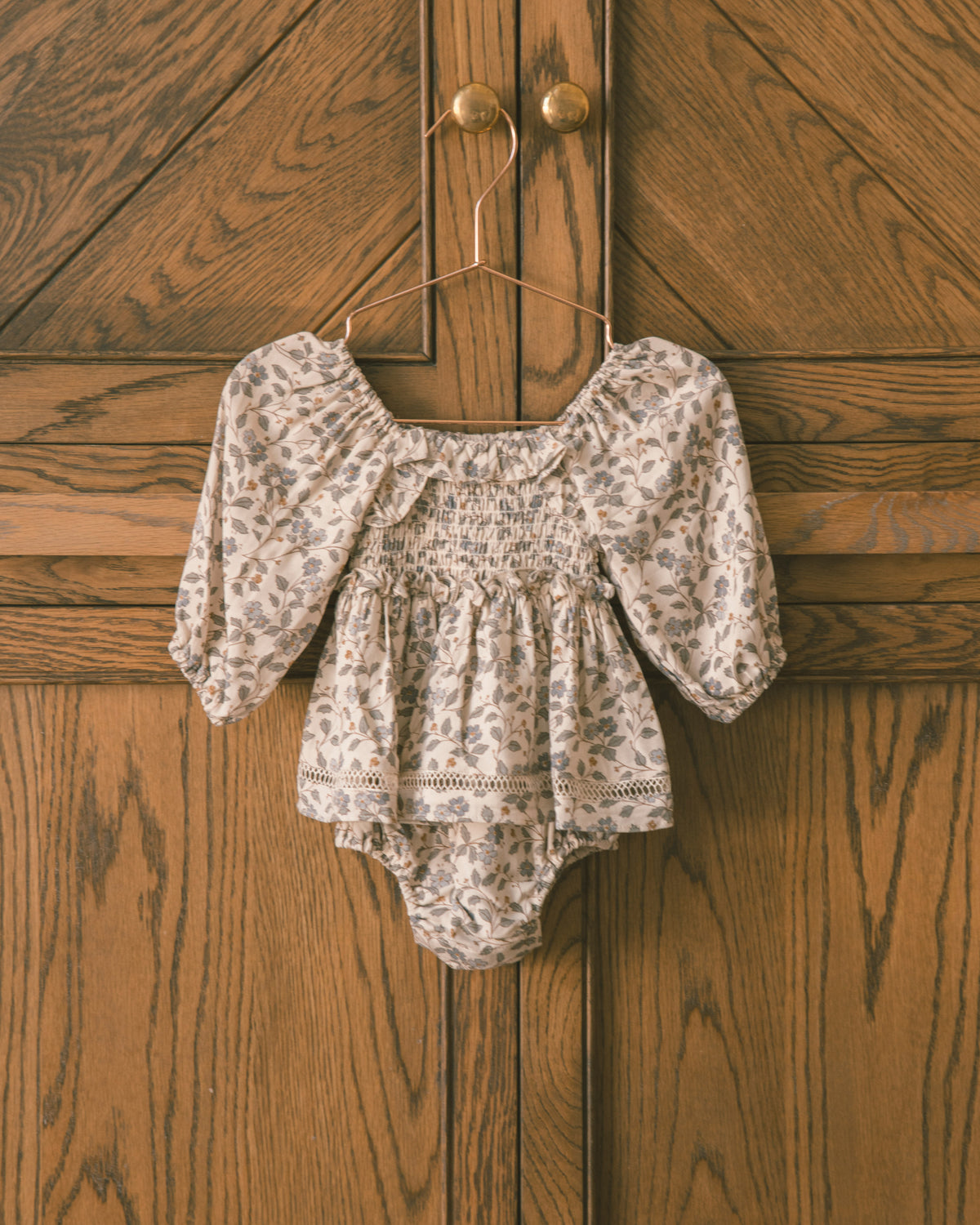 Elodie Romper | Blue Garden