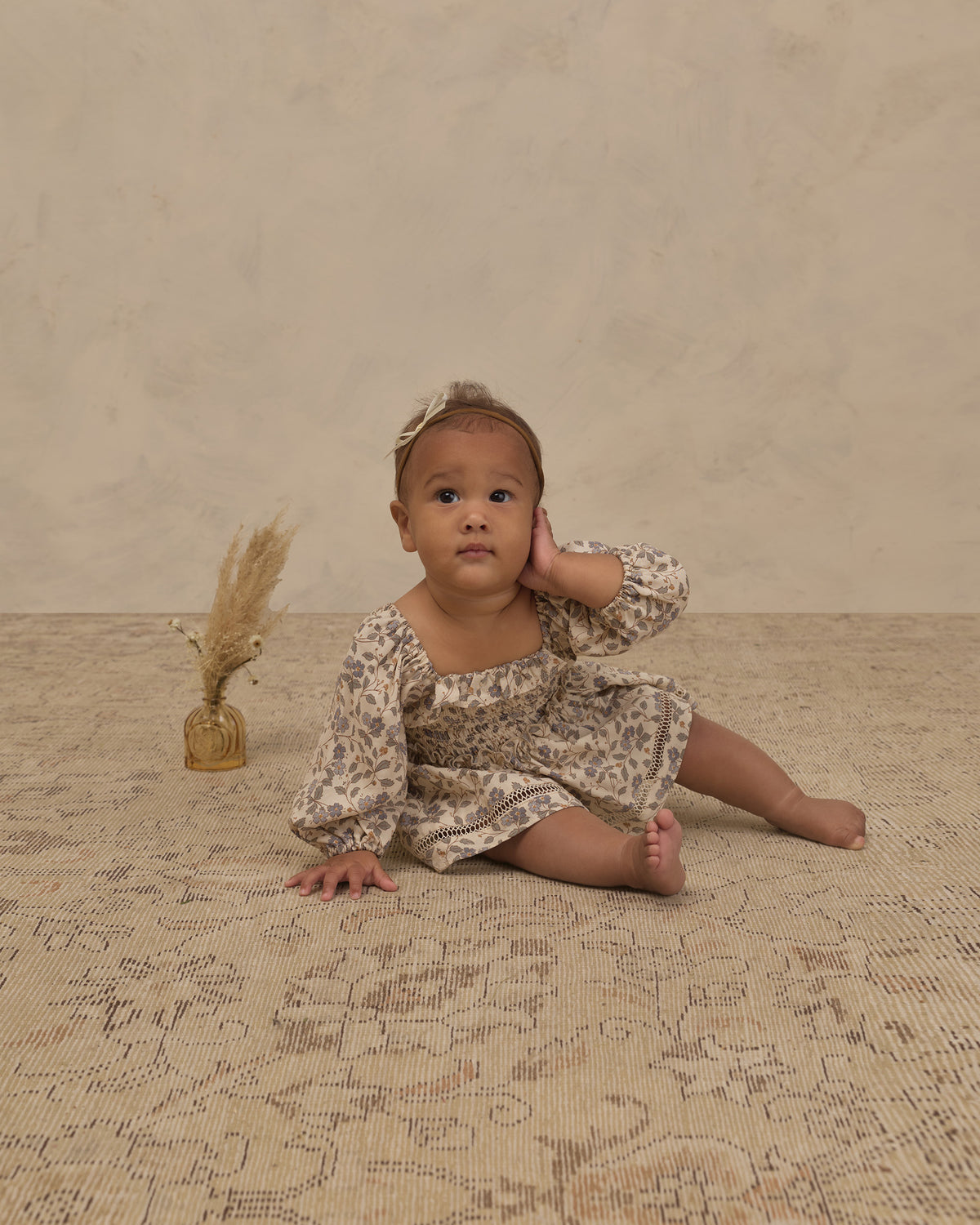 Elodie Romper | Blue Garden