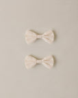 Little Bow Clips | White