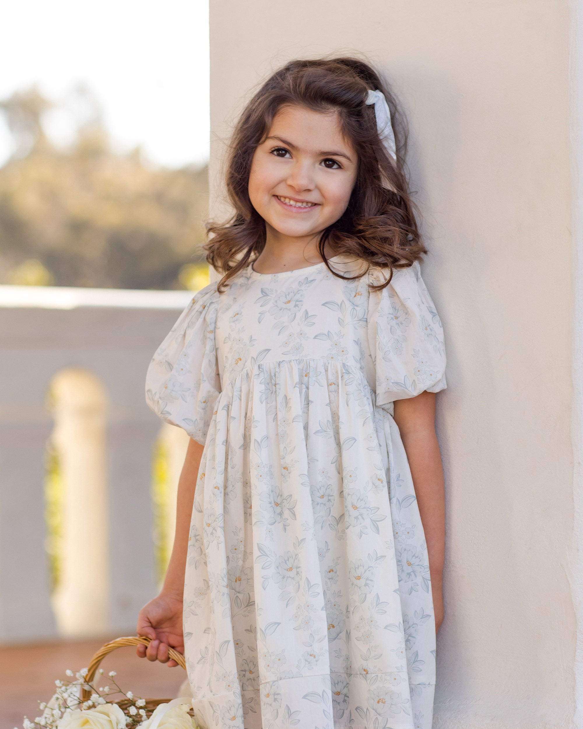 Luna Dress | Mist English Rose