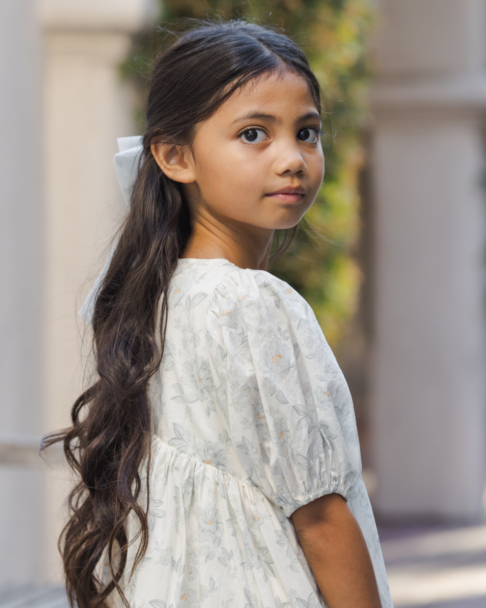 Luna Dress | Mist English Rose