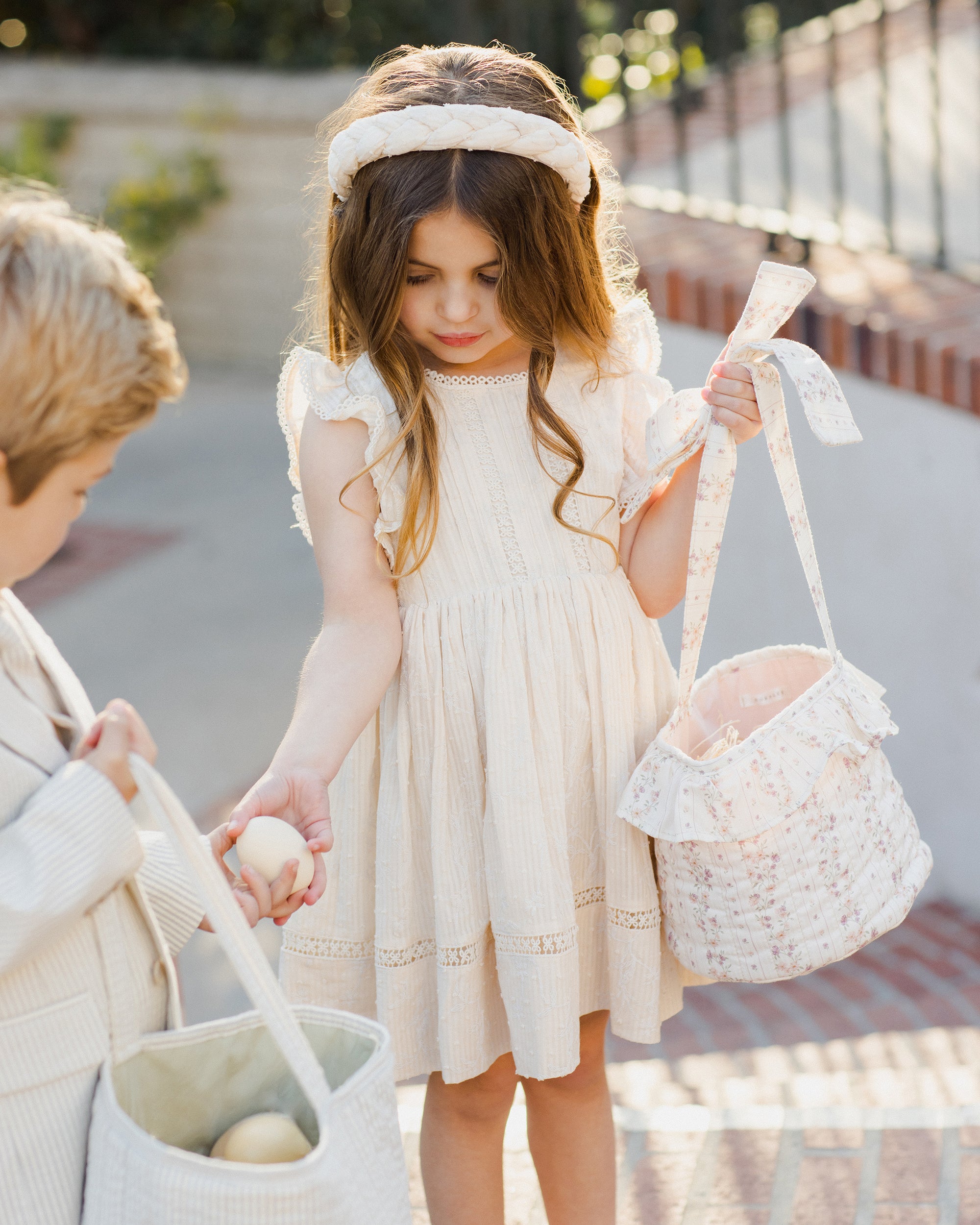 NL SS25 | Easter Basket | Floral Stripe 