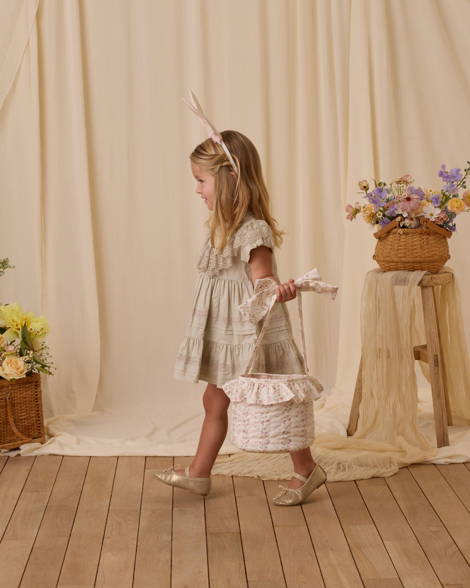 NL SS25 | Easter Basket | Floral Stripe 
