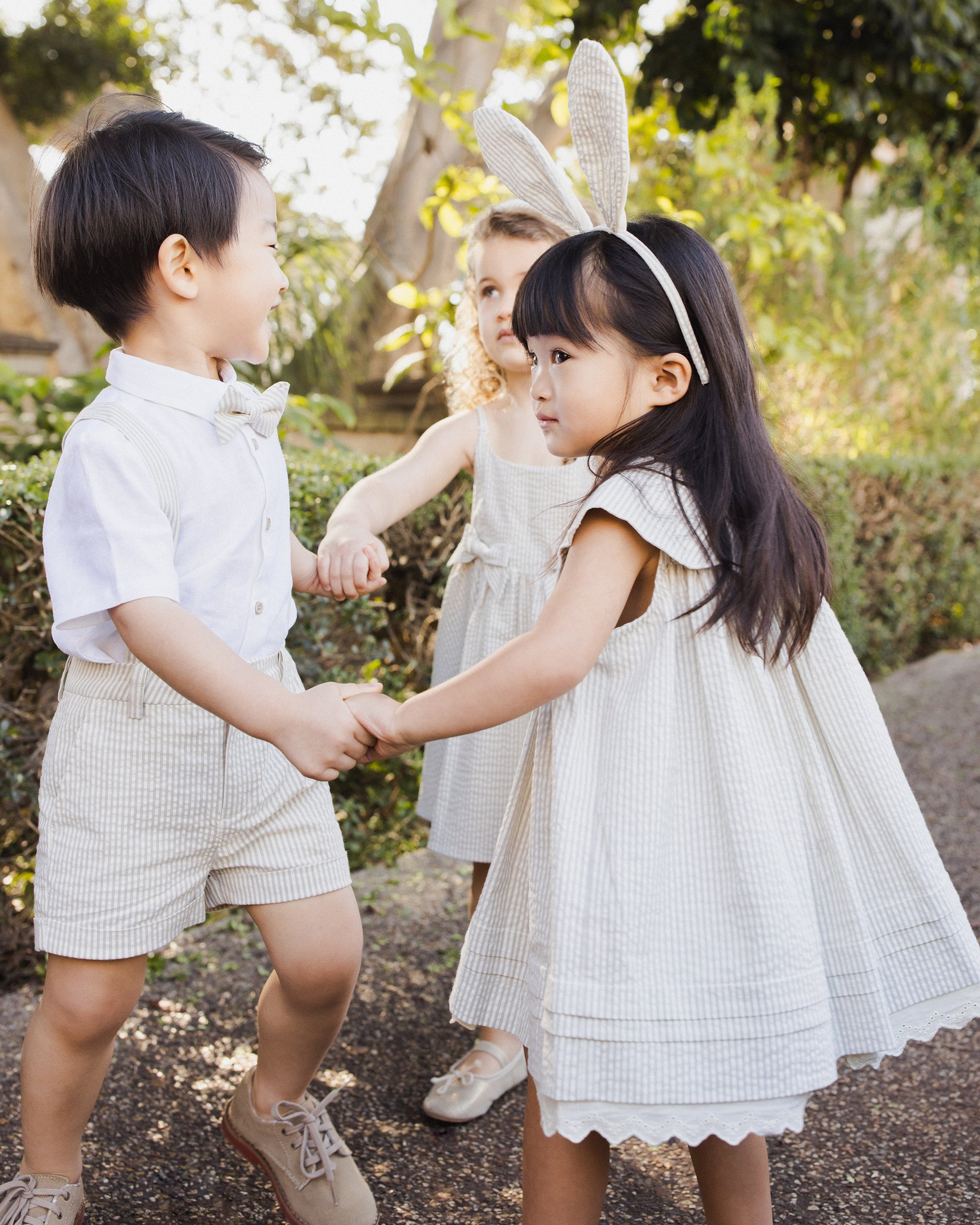NL SS25 | Florence Dress | Sage Stripe 