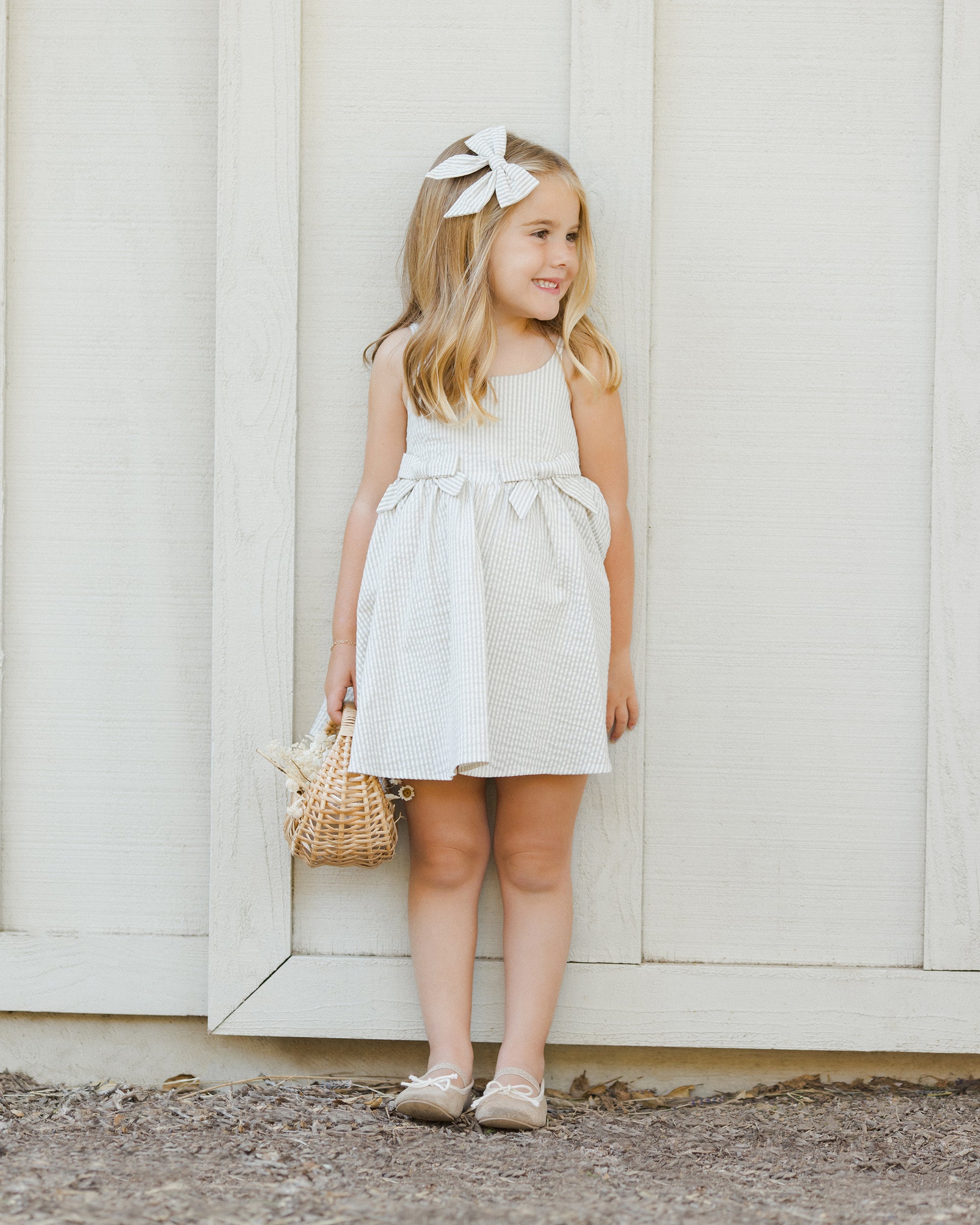 NL SS25 | Norah Bow | Sage Stripe 