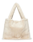 Faux Fur Mom Bag | Neutral