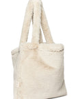 Faux Fur Mom Bag | Neutral