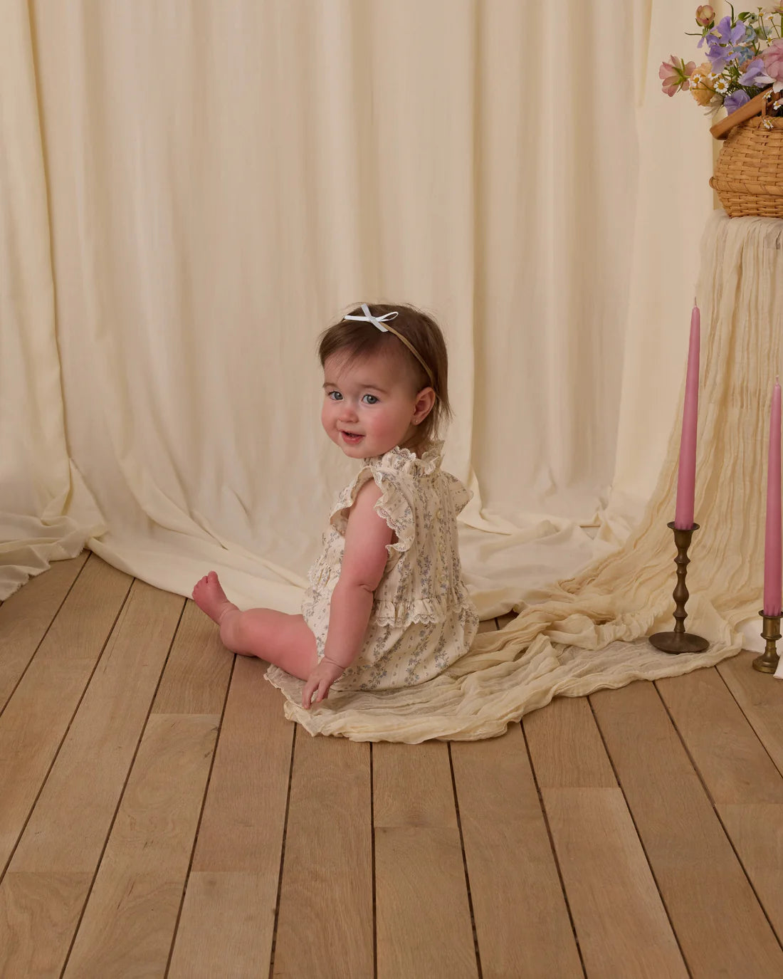 Noralee | Baby Bow Headbands | Powder, Blue, Blush, Ivory 