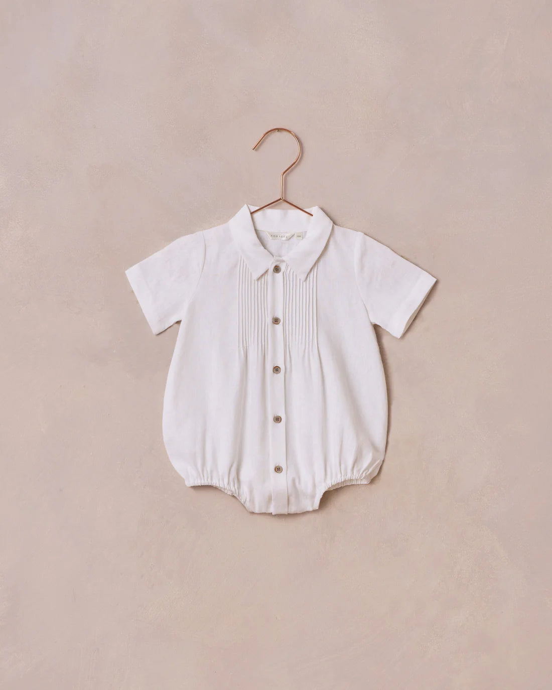 Noralee | Henry Romper | White 