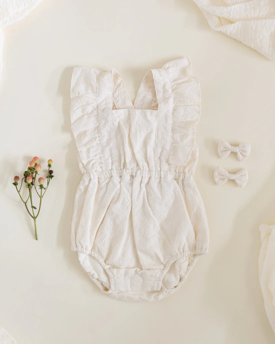 Noralee | Lucy Romper | Ivory 