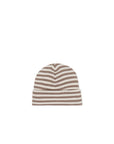 Organic Cotton Modal Lennon Beanie | Tweed & Cloud Stripe