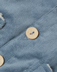 Corduroy Hooded Jacket | Ocean