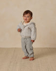 Hooded Woven Jacket | Blue Gingham