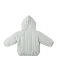 Hooded Woven Jacket | Blue Gingham