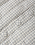 Hooded Woven Jacket | Blue Gingham
