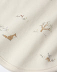 Jersey Snap Bib 2Pk. | Fox Land, Fern Stripe