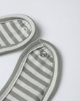 Jersey Snap Bib 2Pk. | Fox Land, Fern Stripe