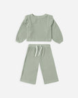 Ruffle Cozy Set | Fern