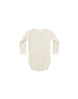 Waffle Long Sleeve Bodysuit | Natural