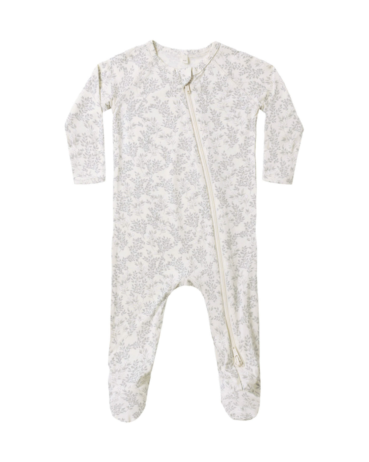 Bamboo Zip Footie | Cloud Floral