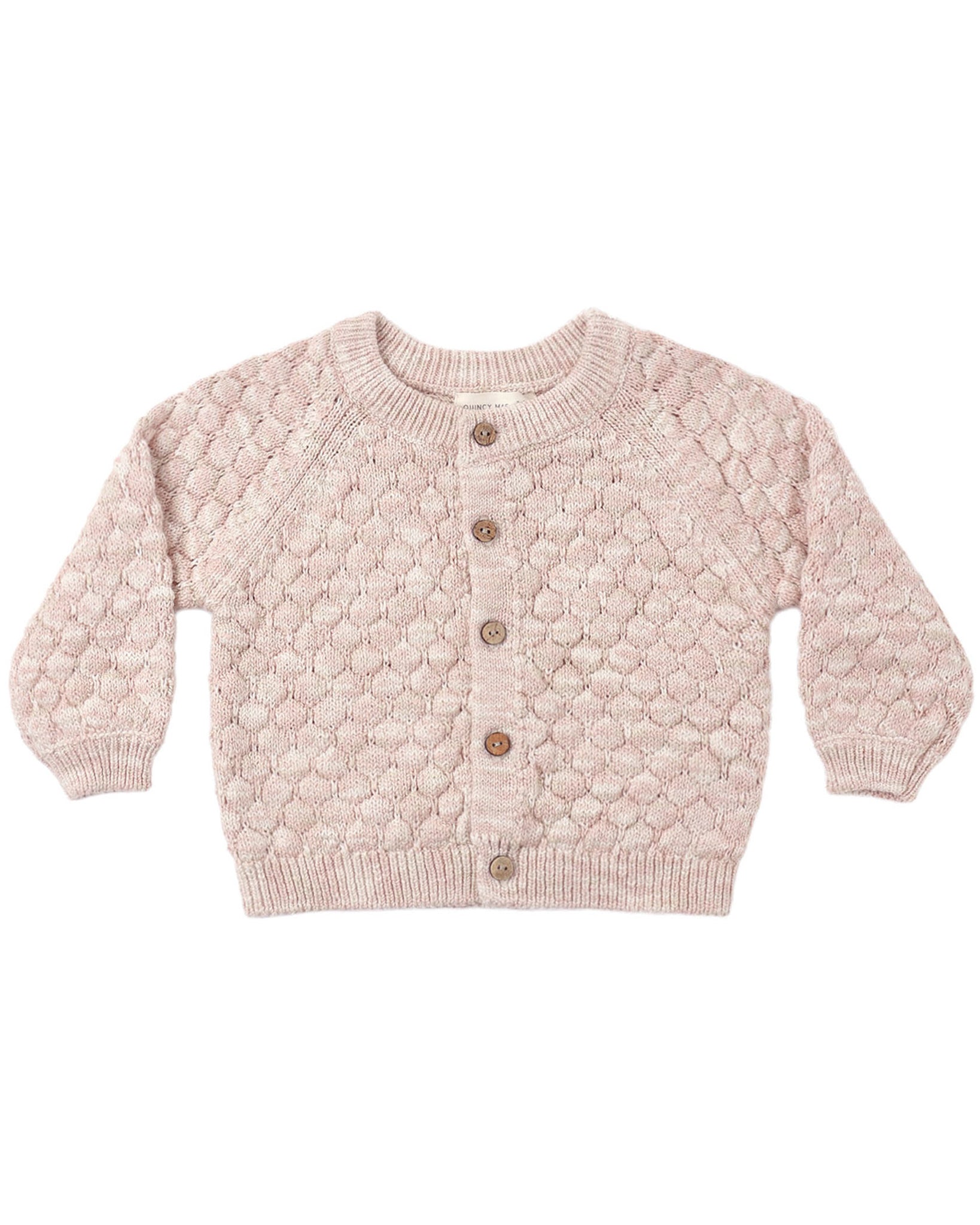 Bubble Knit Cardigan | Dusty Rose