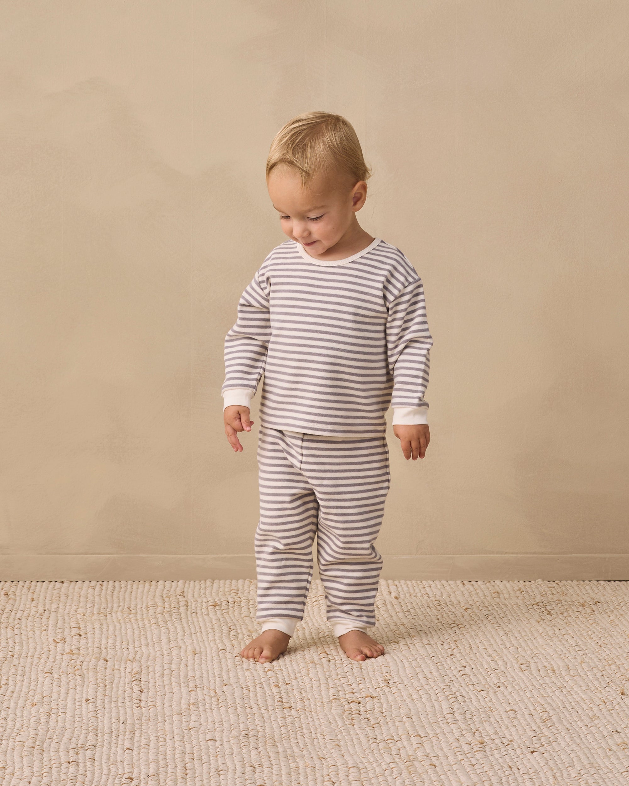Cozy Set | Slate Stripe