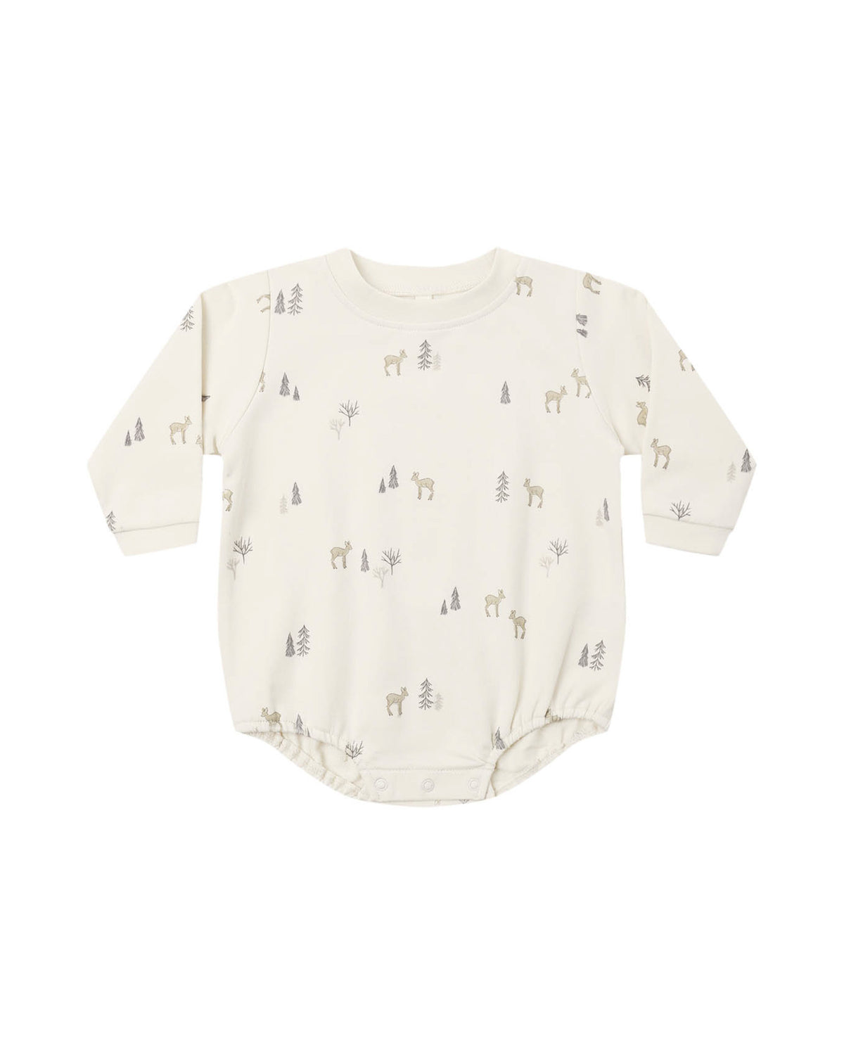 Crewneck Bubble Romper | Deer