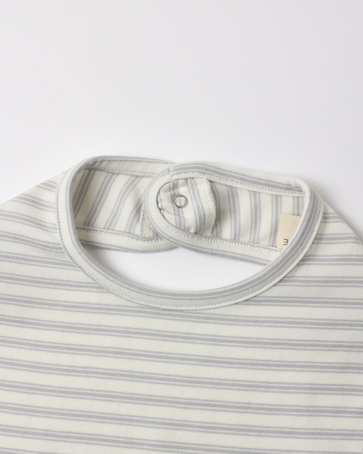 Jersey Snap Bib 2Pk | Sheep, Cloud Stripe