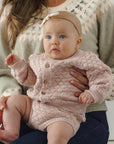 Bubble Knit Cardigan | Dusty Rose