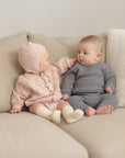 Bubble Knit Cardigan | Dusty Rose
