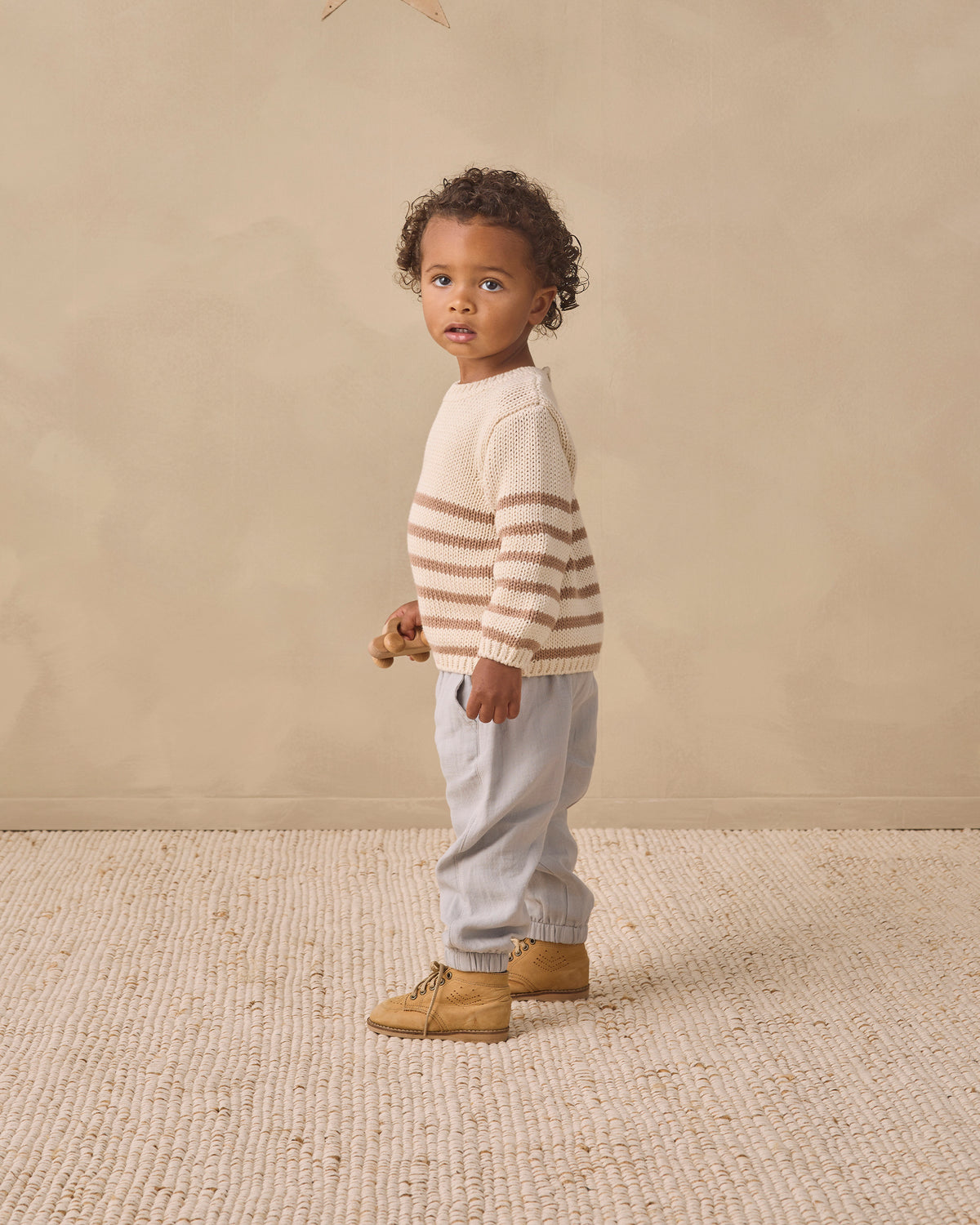 Rex Sweater | Almond Stripe