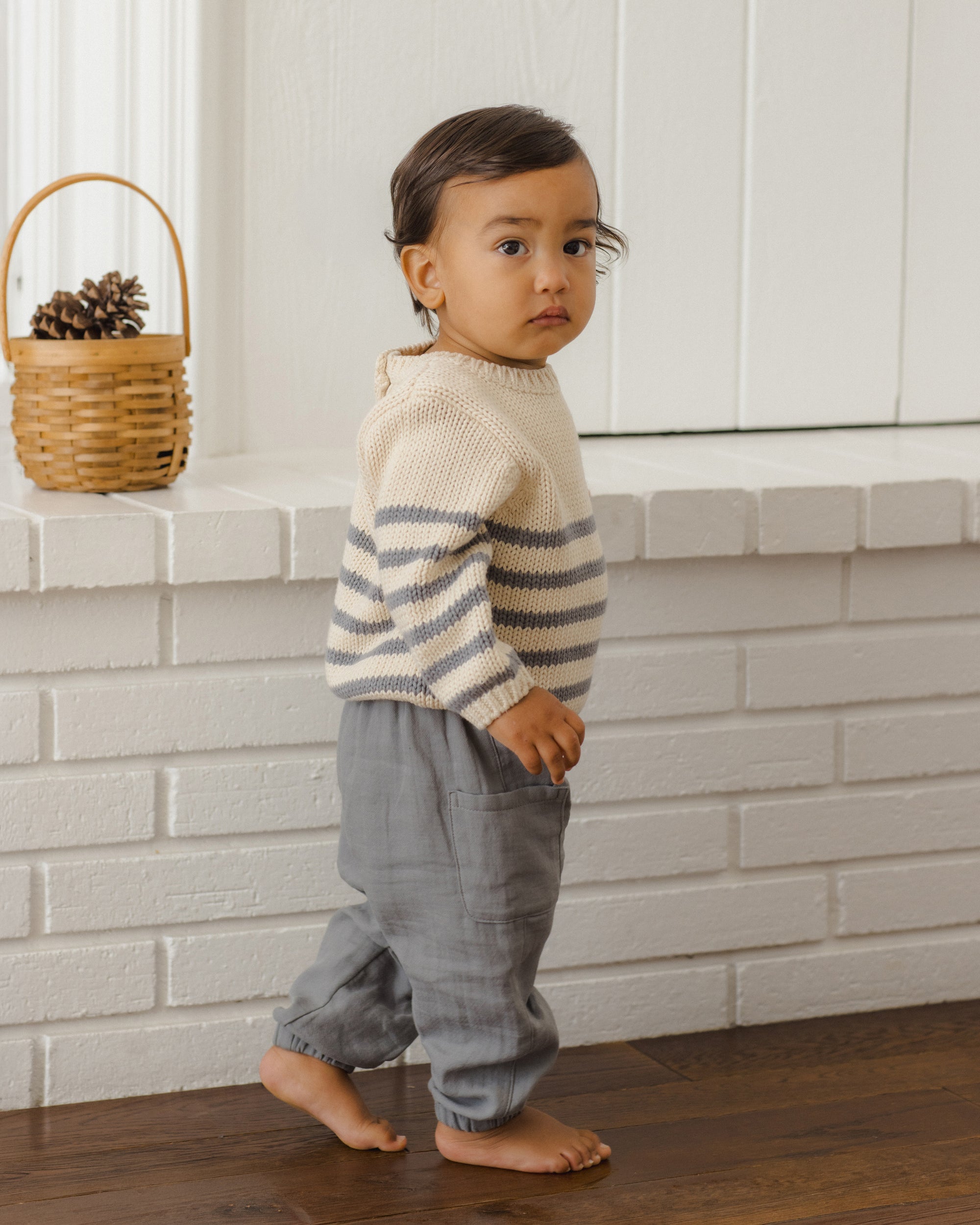 Rex Sweater | Slate Stripe