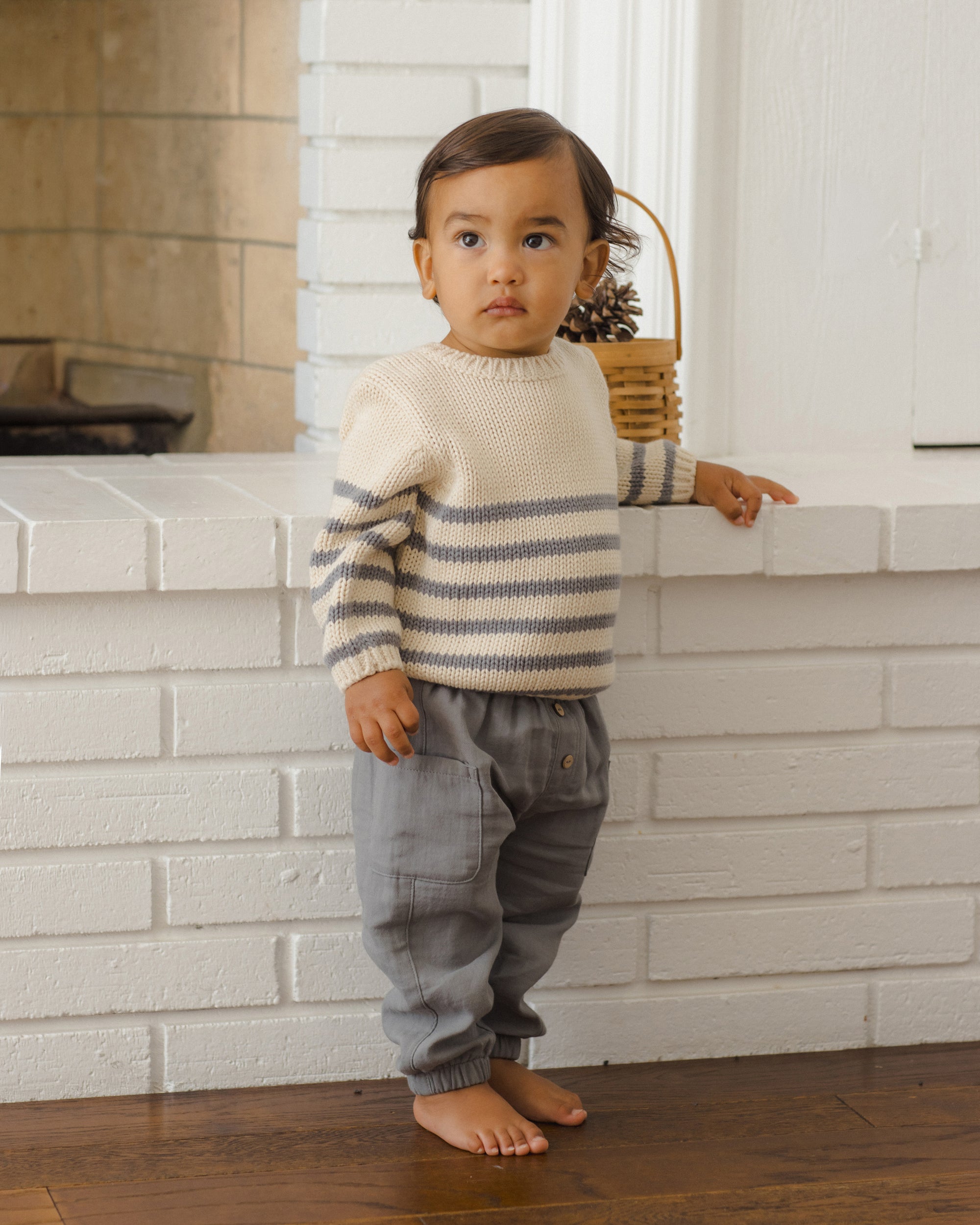Rex Sweater | Slate Stripe