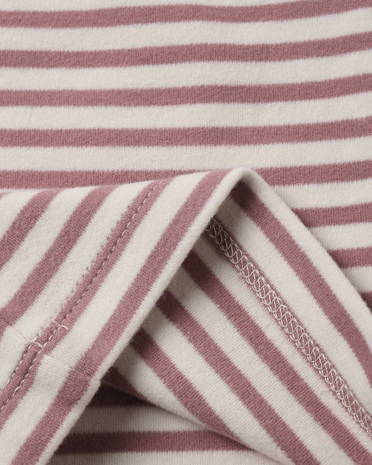 Ruffle Cozy Set | Mulberry Stripe