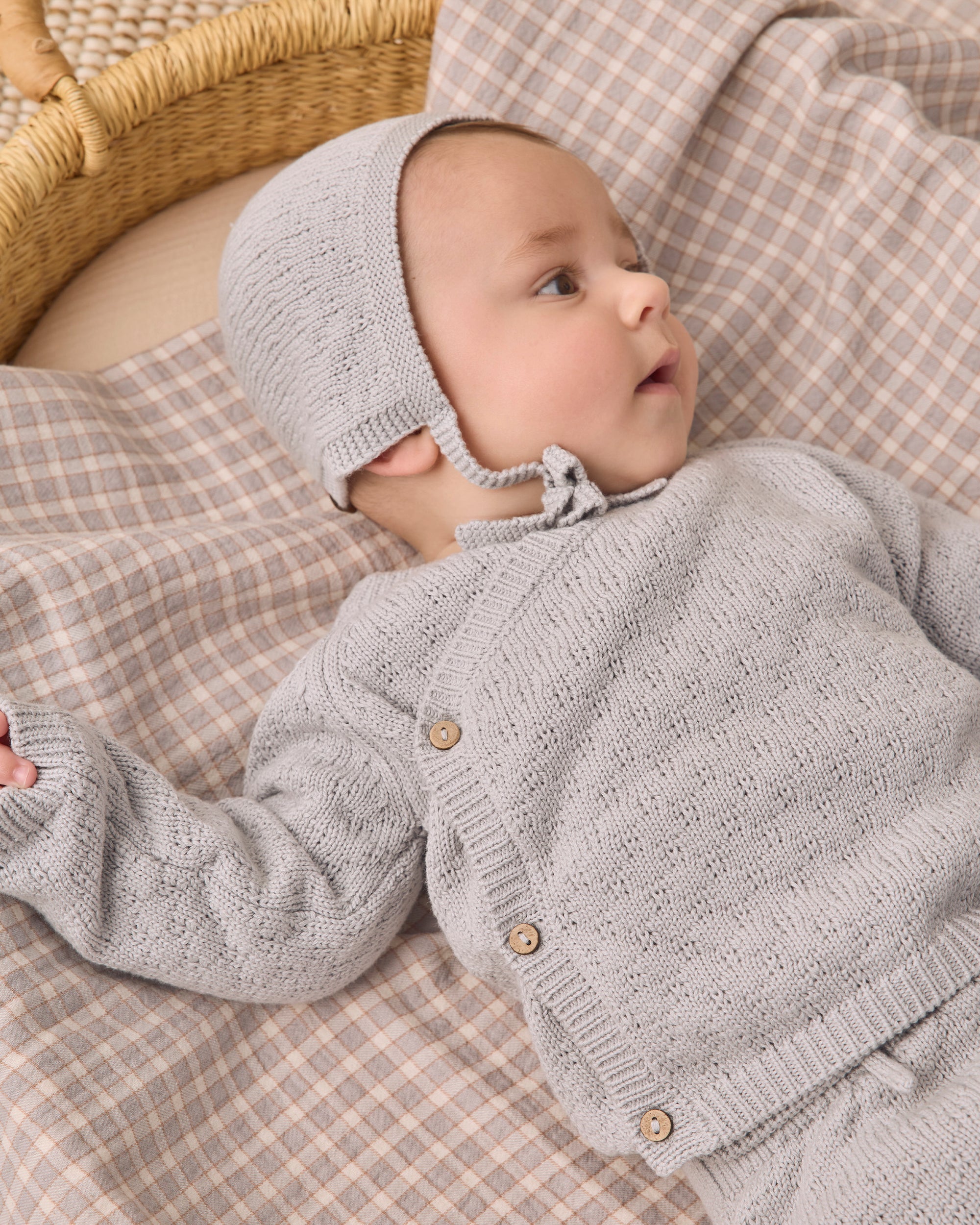 Woven Swaddle | Blue Gingham