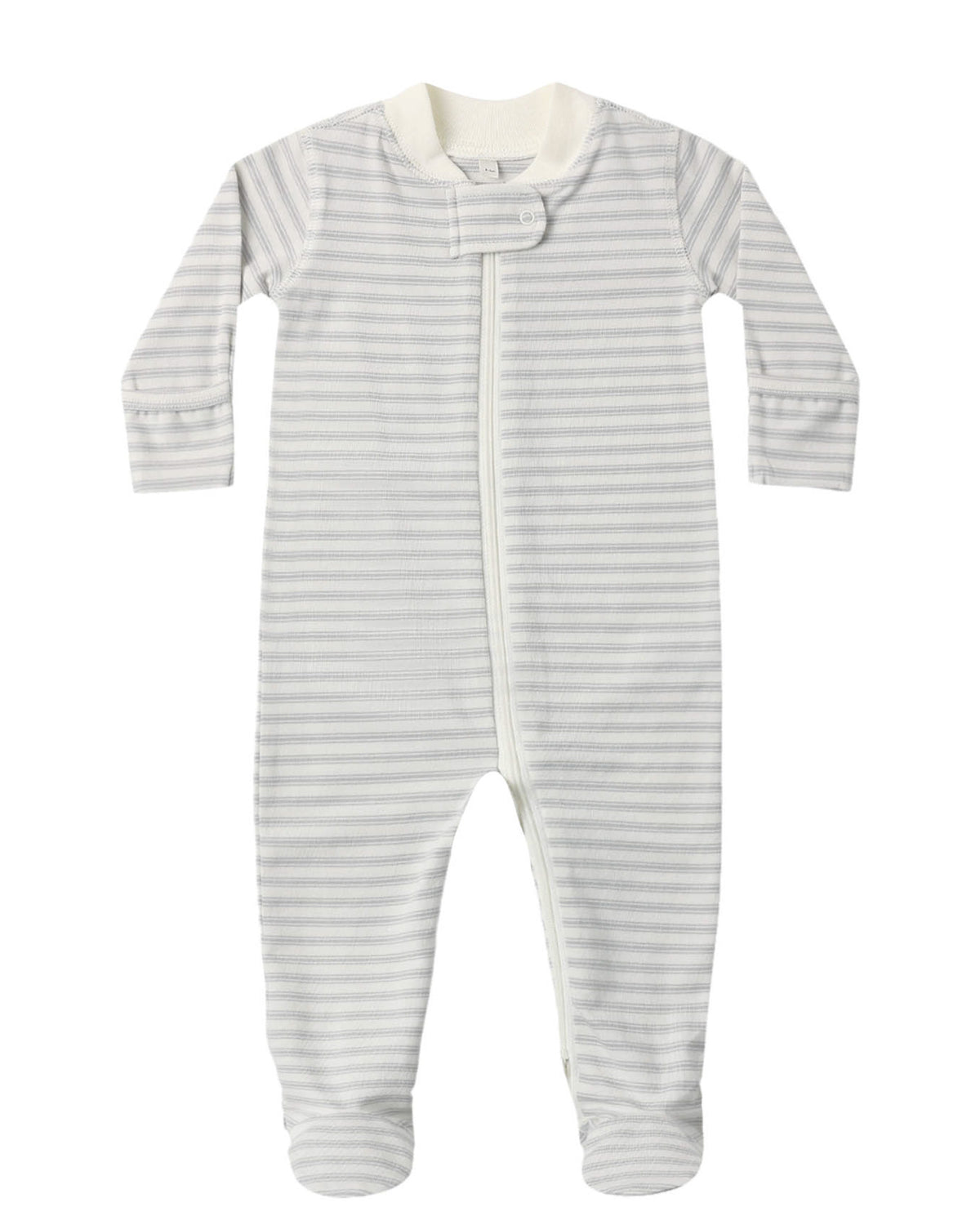 Zip Long Sleeve Sleeper Footie | Cloud Stripe