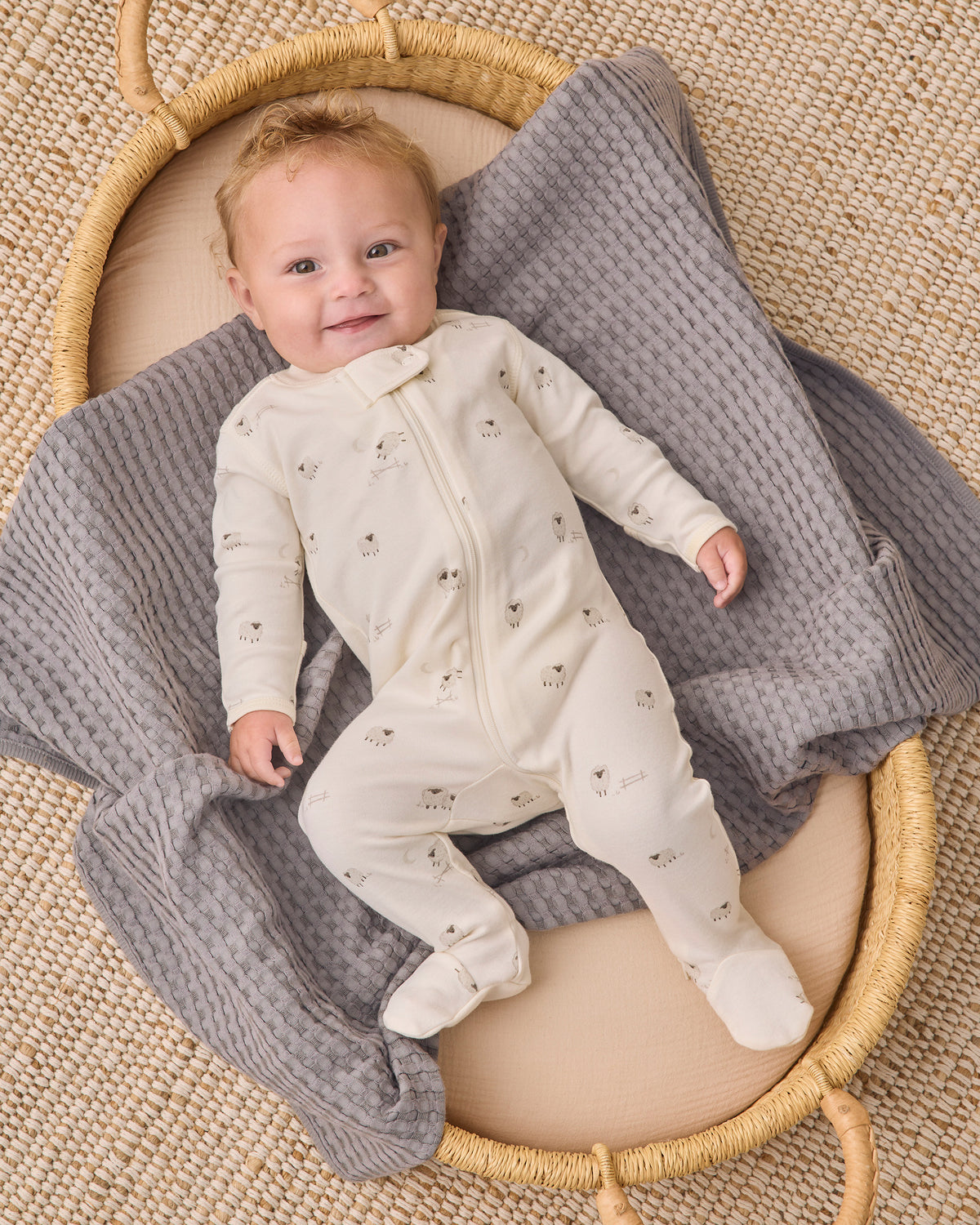 Zip Long Sleeve Sleeper Footie | Sheep