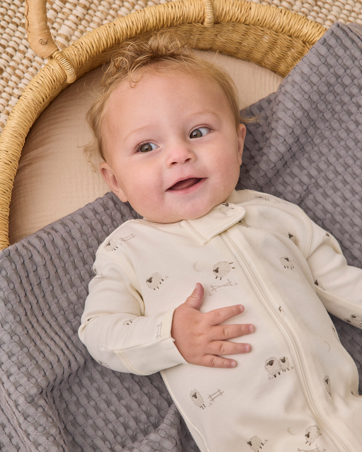 Zip Long Sleeve Sleeper Footie | Sheep
