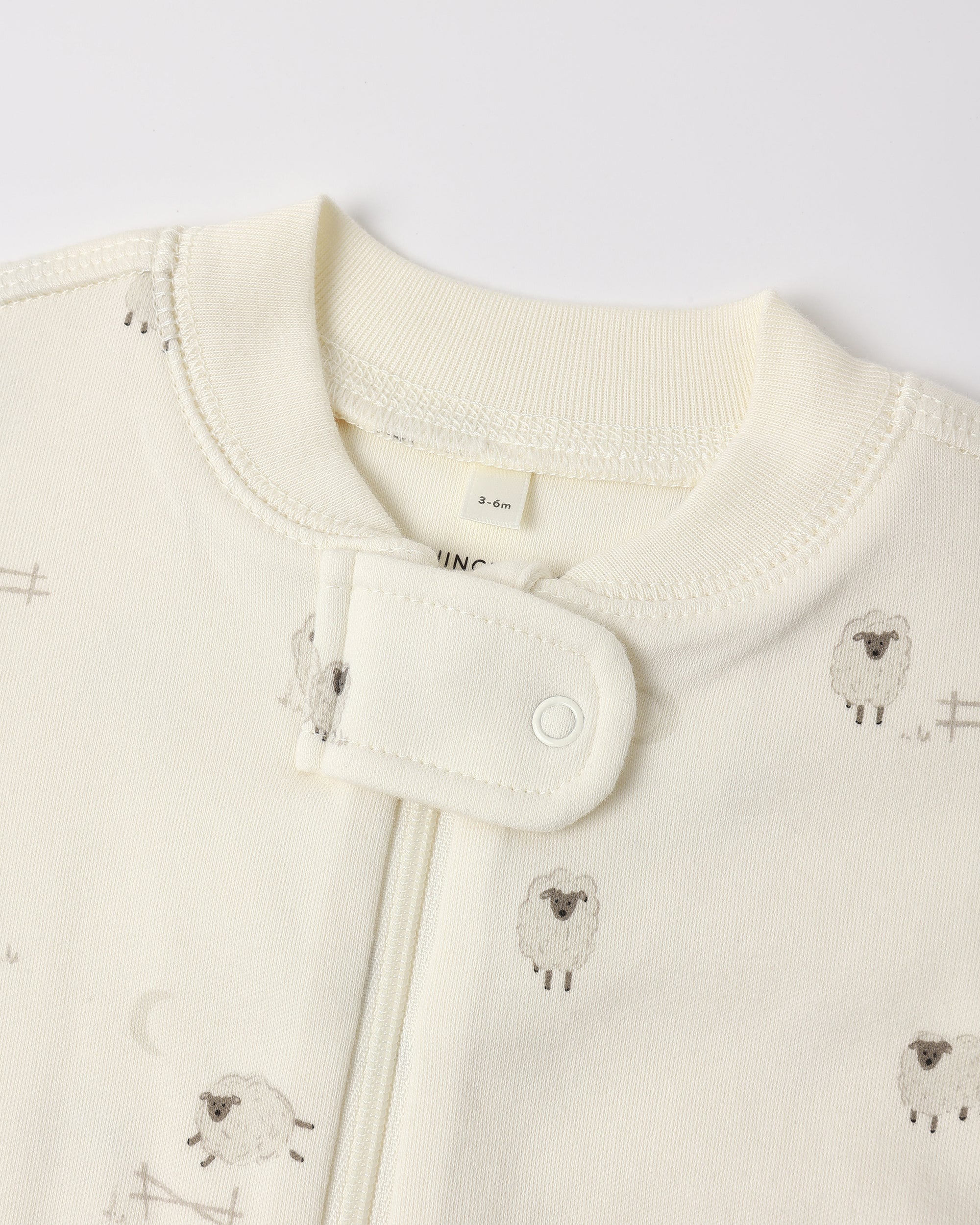 Zip Long Sleeve Sleeper Footie | Sheep