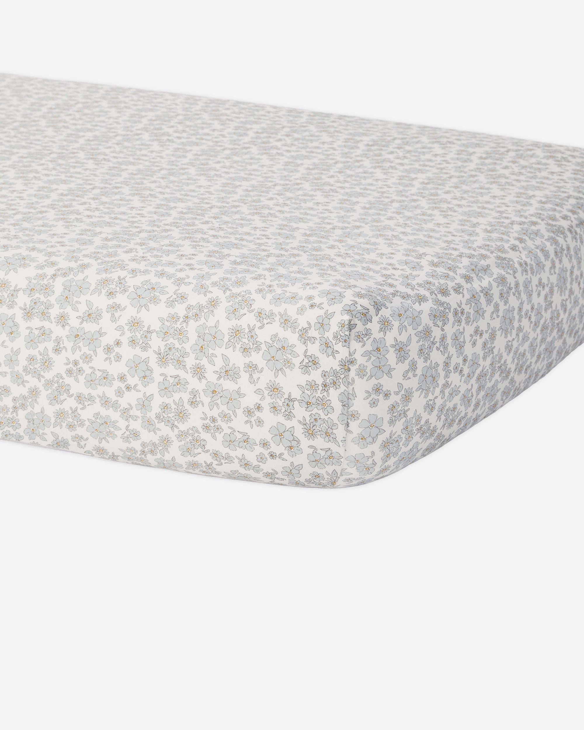 Bamboo Crib Sheet | Blue Floral