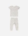 Bamboo Short Sleeve Pajama Set | Blue Floral