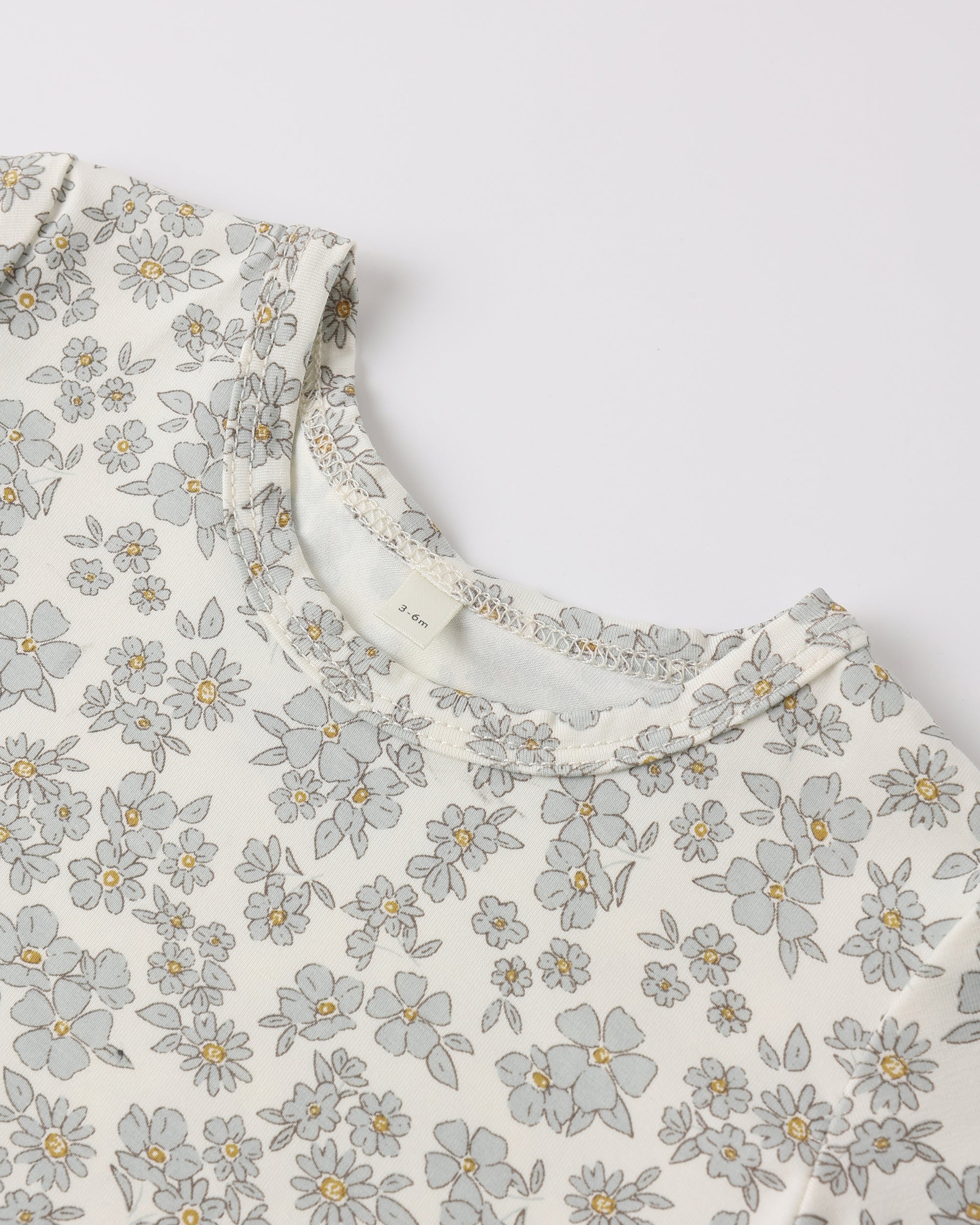 Bamboo Short Sleeve Pajama Set | Blue Floral