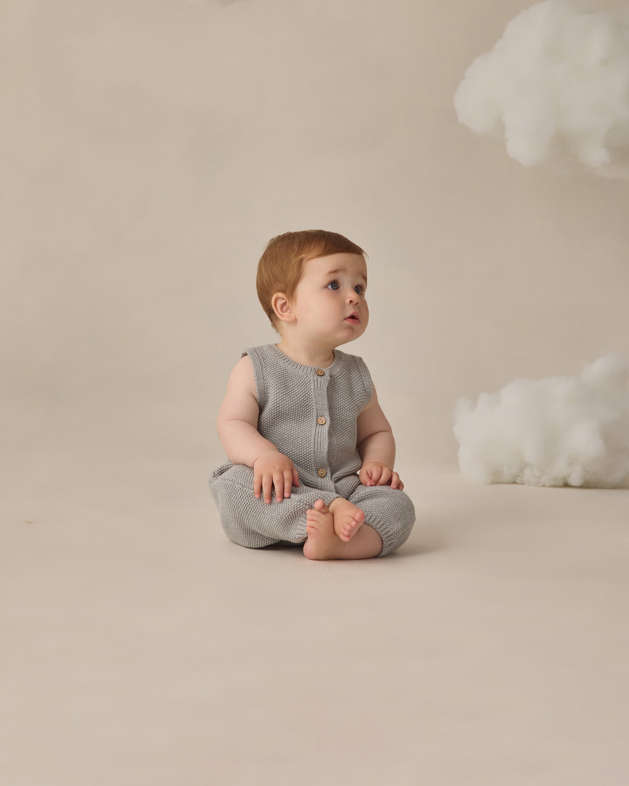 Knit Jumpsuit | Heathered Sky